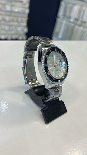 Relógio Masculino Prata/Preto