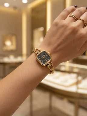 Relógio Feminino Pulseira de ELOS LUXO