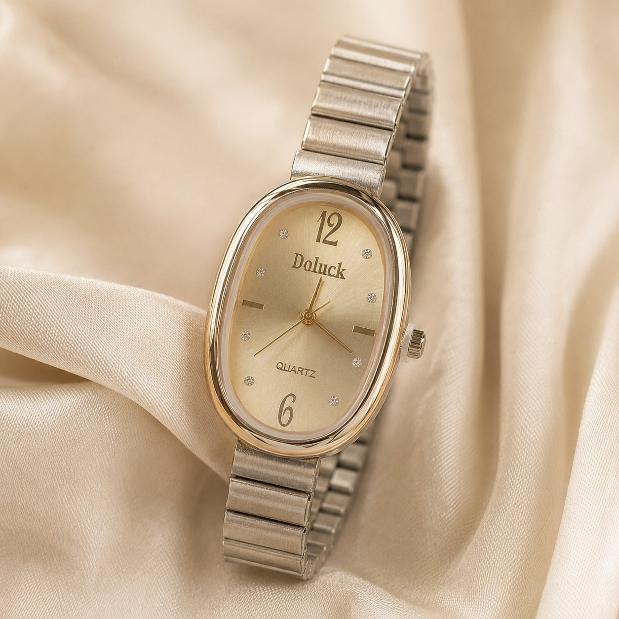 Relógio Feminino Minimalista Oval