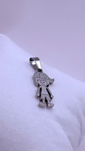 PINGENTE INOX PRATA MENINO