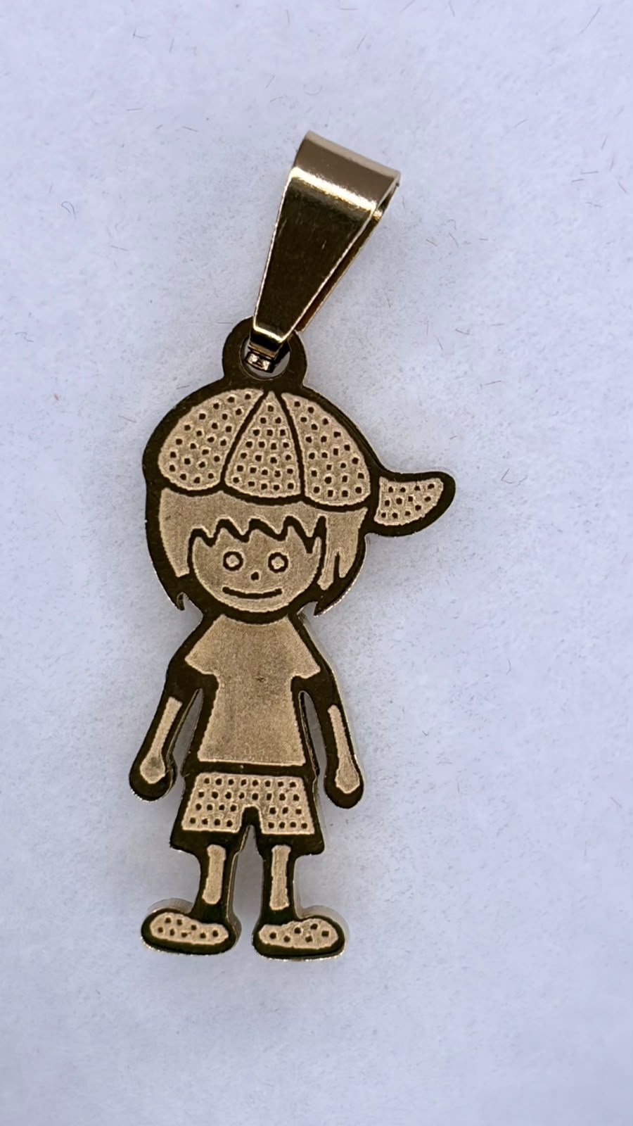 PINGENTE MENINO/MENINA INOX GOLD