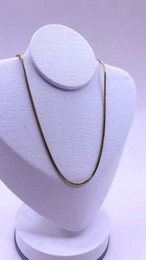 COLAR INOX GOLD RABO DE RATO