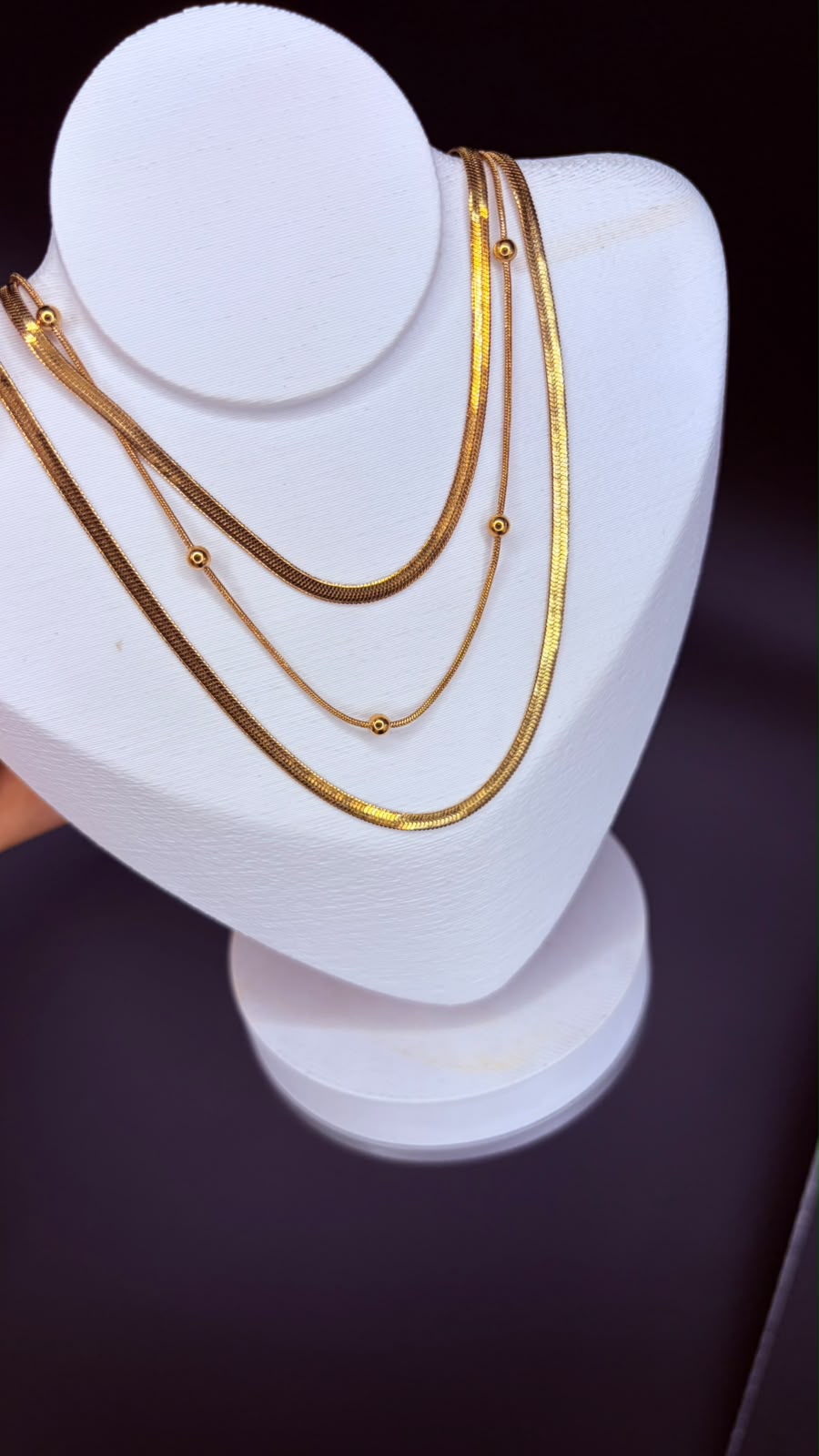 COLAR TRIPLO INOXGOLD