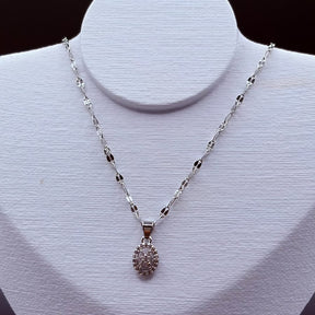 COLAR GOTA PRATA INOX