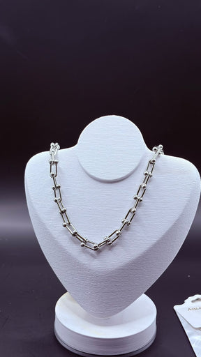 COLAR INOX PRATA CARTIER LUXO