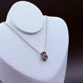 COLAR LETRA INOX PRATA