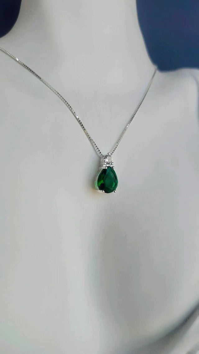 COLAR GOTA VERDE G UNICA