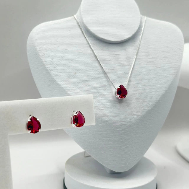 CONJUNTO GOTA VERMELHO CEREJA