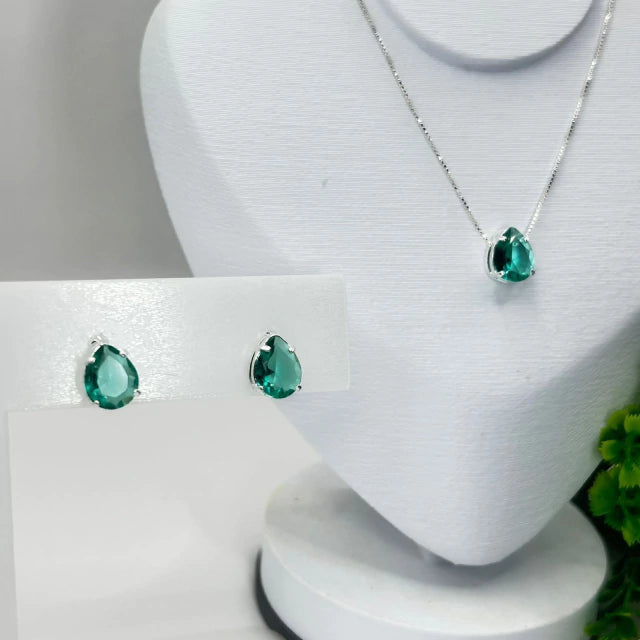 CONJUNTO GOTA VERDE AGUA
